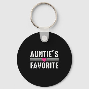 Funny Auntie'ss Favorite Son Daughter I'm Auntie's Keychain