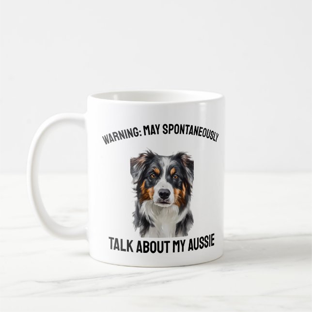 Funny Aussie Dog Talk funny coffee mug Mug (Left)