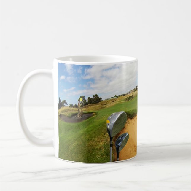 Funny Australian Golf Design, Café Mug (Gauche)