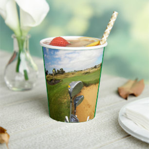 Funny Australian Golf Design, Paper Party Cups