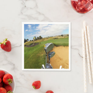 Funny Australian Golf Design, Paper Party Napkins