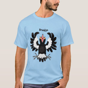 Funny Australian magpie cartoon illustration T-Shirt