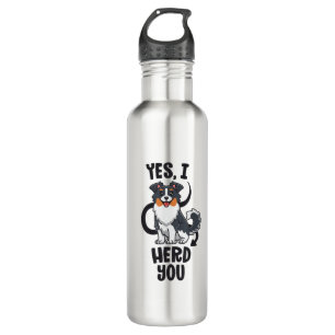 Funny Australian Shepherd Mom Gifts Aussie Yes I H 710 Ml Water Bottle