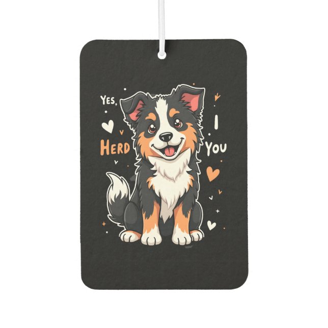 Funny Australian Shepherd Mom Gifts Aussie Yes I H Air Freshener (Front)