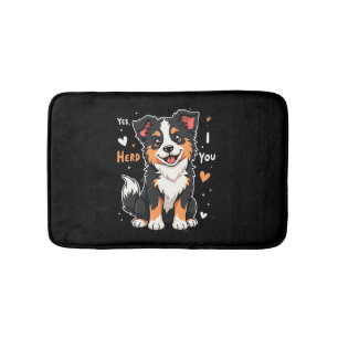Funny Australian Shepherd Mom Gifts Aussie Yes I H Bath Mat