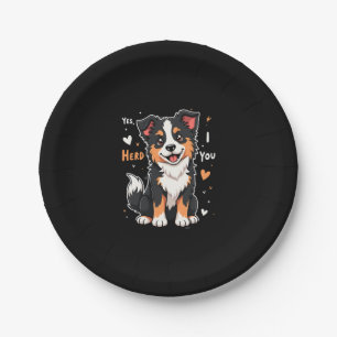 Funny Australian Shepherd Mom Gifts Aussie Yes I H Paper Plate