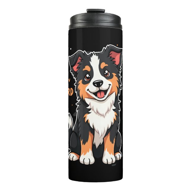 Funny Australian Shepherd Mom Gifts Aussie Yes I H Thermal Tumbler (Front)