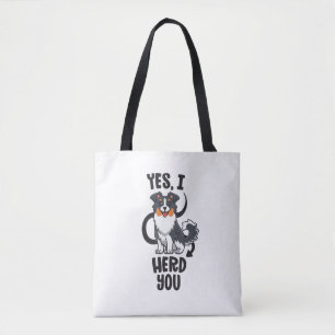 Funny Australian Shepherd Mom Gifts Aussie Yes I H Tote Bag