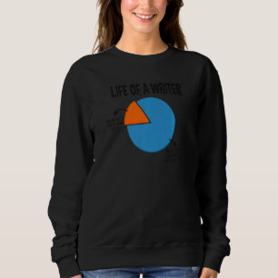 Funny Author Writing Life Of A Writer Premium Sweatshirt