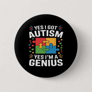 Funny Autism Awareness Kids Autistic Puzzle Autism 2 Inch Round Button