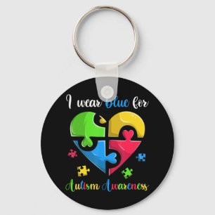 Funny Autism Awareness Tshirt For Men, Women & Kid Keychain