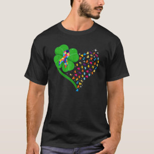 Funny Autism Clover Autism Mom Boy St Patrick's Da T-Shirt