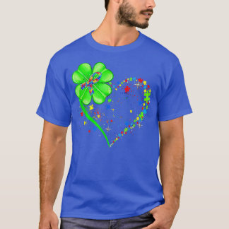Funny Autism Clover Autism Mom Boy St Patrickx27s T-Shirt