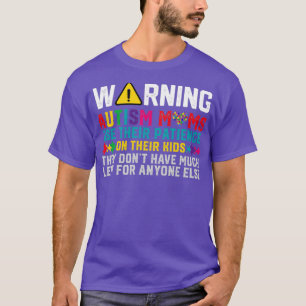 Funny Autism Mom s Women Autism Awareness Day T-Shirt