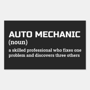 Funny Auto Mechanic Definition Sticker
