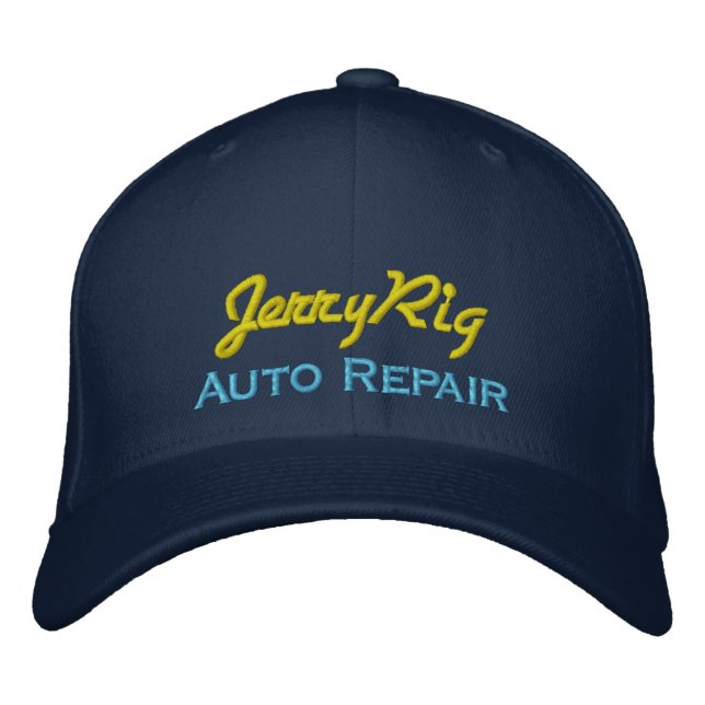 Funny Auto Mechanic Embroidered Hat (Front)