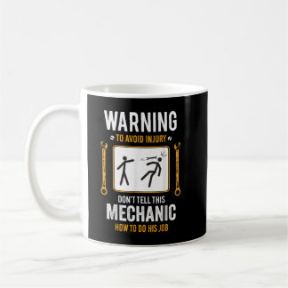 Funny Auto Mechanic Gift for Men Warning To Avoid Coffee Mug