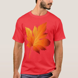 Funny Autumn Fall Leaf Leaves Tree Warm Cozy Seaso T-Shirt