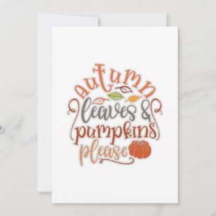 Funny Autumn Leaves Fall Saying Card
