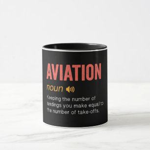 Funny Aviation Definition Mug