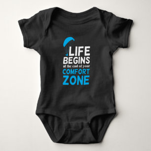 Funny Aviation Paragliding Pilot Baby Bodysuit