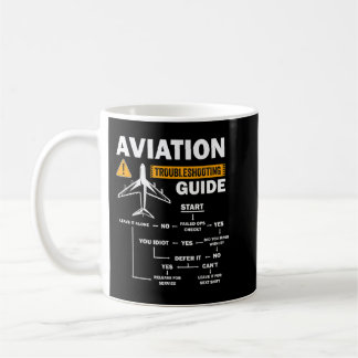 Funny Aviation Troubleshooting Guide Gift for Airp Coffee Mug