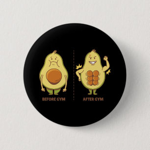 Funny Avocado, Cute Fruit Meme 2 Inch Round Button