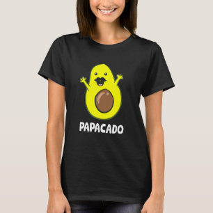 Funny Avocado Dad Vegan Guacamole Avocado Papacado T-Shirt