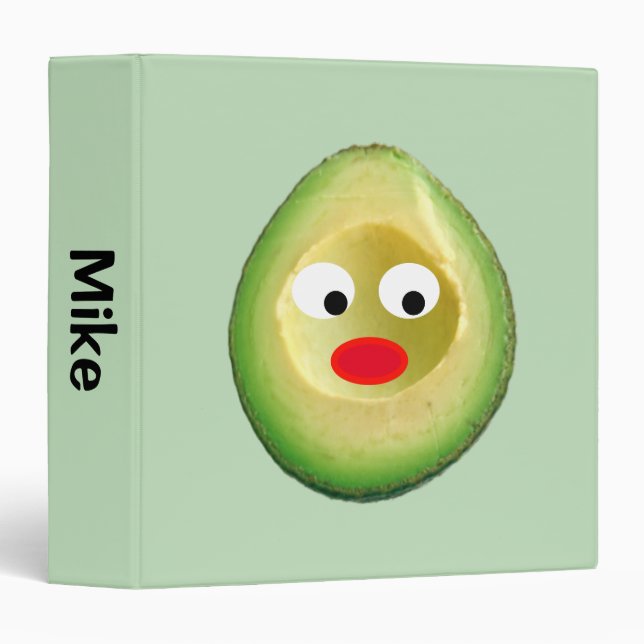 Funny Avocado Face 4Mike Binder (Front/Spine)