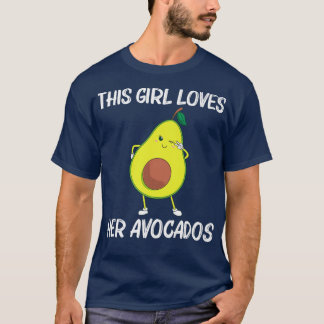Funny Avocado Gift For Girls Kids Healthy Dessert T-Shirt
