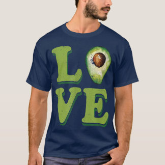 Funny Avocado Love Vegetarians Guacamole Lovers  T-Shirt