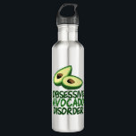 Funny Avocado Lover 710 Ml Water Bottle<br><div class="desc">Obsessive Avocado Disorder humour water bottle gift. I love avocados and green healthy foods. Especially in delicious things like guacamole. A cute present for a foodie or vegetarian.</div>