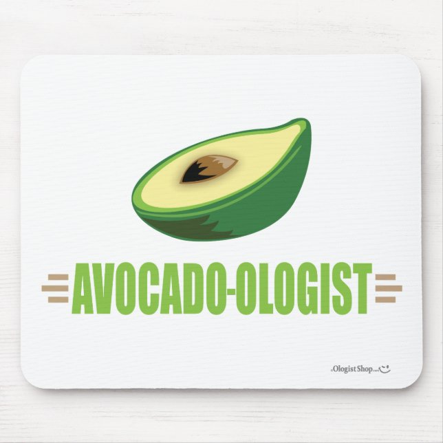Funny Avocado Mouse Pad (Front)