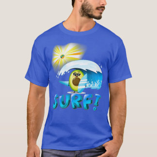 funny avocado surfing 22 T-Shirt