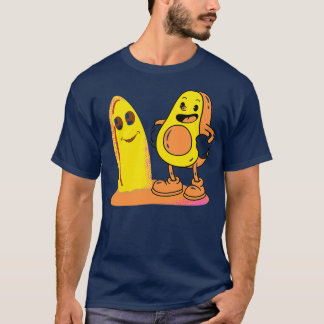 Funny Avocado Surfing 24 T-Shirt