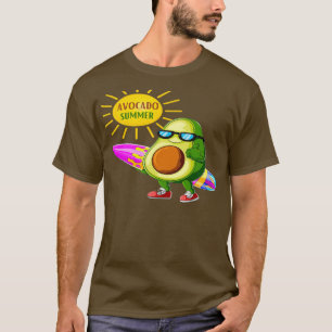 Funny Avocado Surfing avocado summer T-Shirt