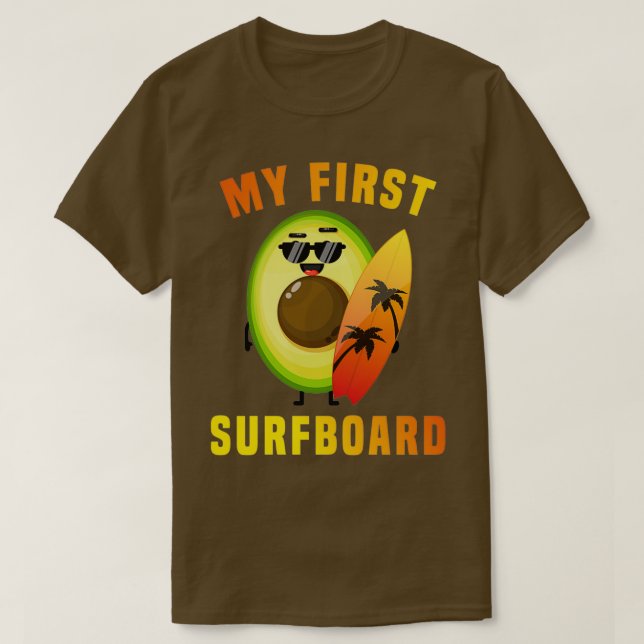 Funny Avocado Surfing gifr for lover surf Classic  T-Shirt (Design Front)