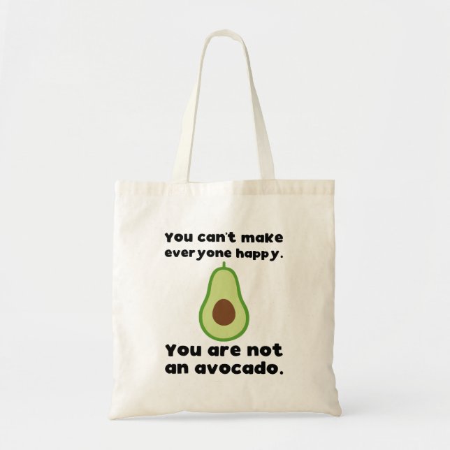 Funny Avocado Tote Bag (Front)