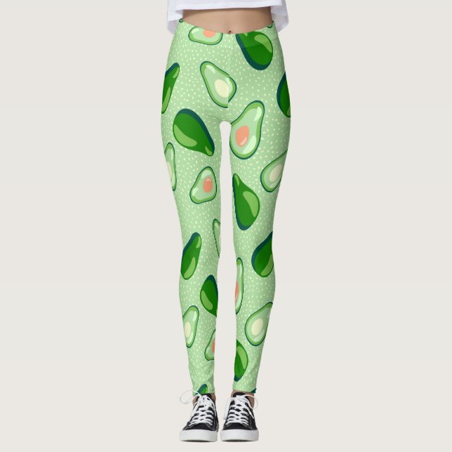 Funny Avocados Leggings (Front)