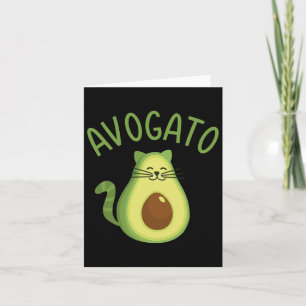 Funny Avogato Cat For Avocado Lover And Cinco De M Card