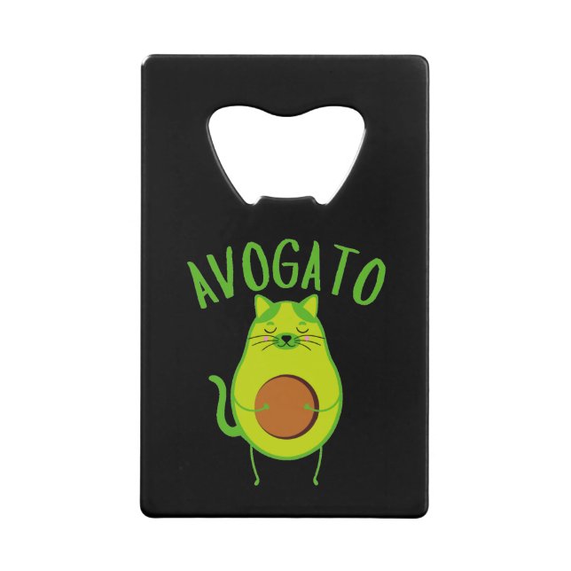 Funny Avogato Credit Card Bottle Opener (Front)
