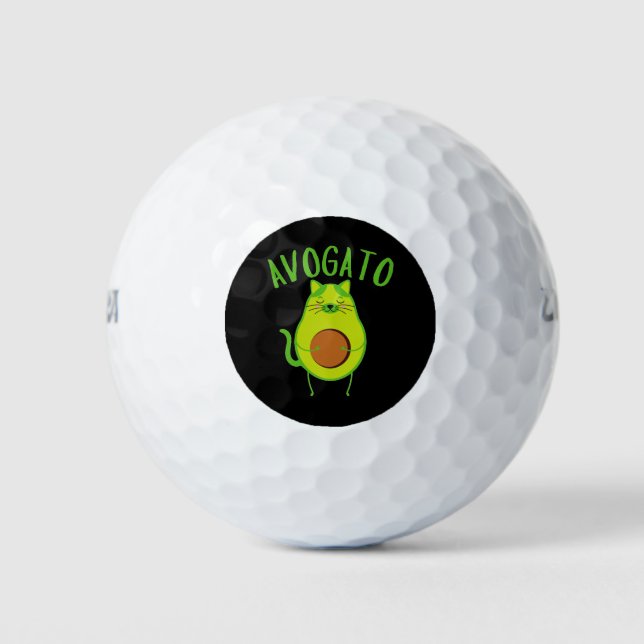 Funny Avogato Golf Balls (Front)