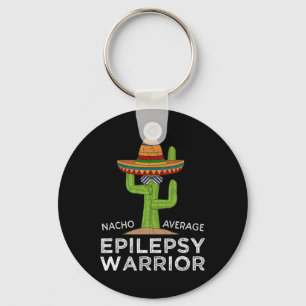 Funny Awareness Epilepsy Warrior  Keychain