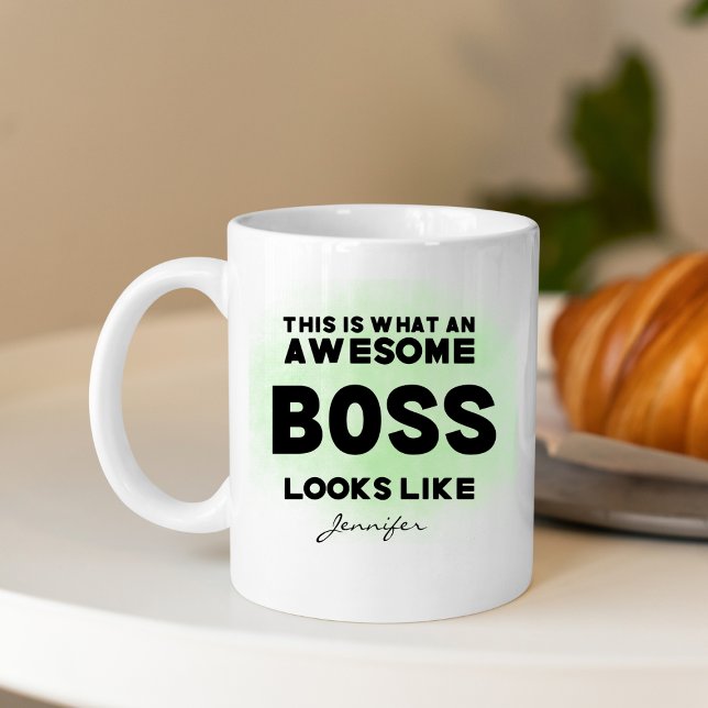 Funny Awesome Boss Looks Like Personalized Coffee Mug (Creator Uploaded)