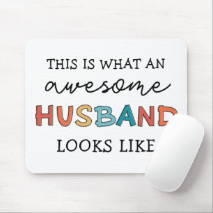 Funny Awesome Husband Gifts Best Husband Ever Mouse Pad