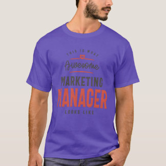 Funny Awesome Marketing Manager Job Occupation vin T-Shirt