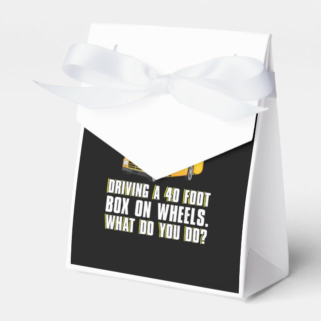 funny awesome school bus driver gift  men women favor box (Front Side)