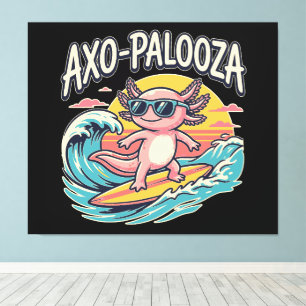 Funny Axo-Palooza 90s Alternative Concert Parody Canvas Print