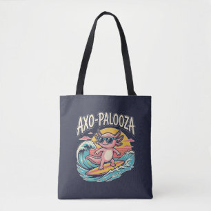 Funny Axo-Palooza 90s Alternative Concert Parody Tote Bag