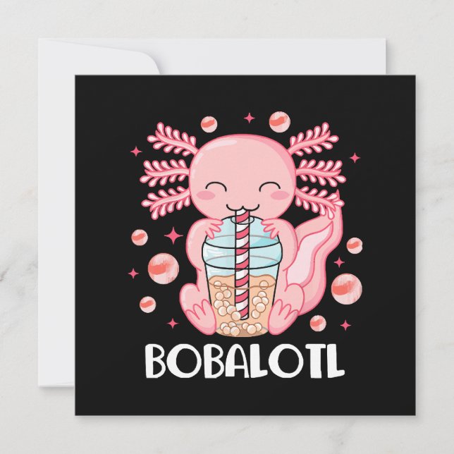 Funny Axolotl Bubble Tea (Front)